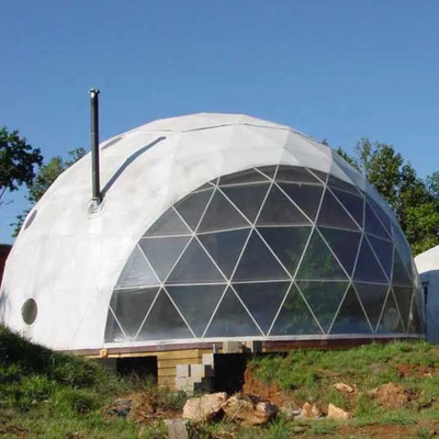 Nieuw ontwerp 4 tot 10 personen 850g PVC stof Glamping Dome Ruimte Luxe tenten