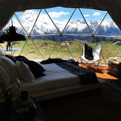 Staalframe Transparent pvc Geodesisch Tuinhuis koepel iglo tent