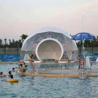 buiten evenement waterdicht pvc prefab glamping geodetische koepel tent huis