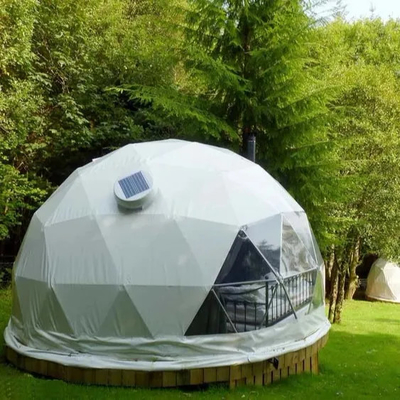 grotere afbeelding Voeg toe aan vergelijken Deel luxe 6m pvc winter sneeuw verwarmd kamperen halve koepel tent voor woestijn