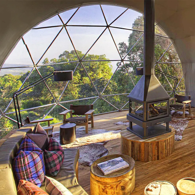 Soccer Diameter Luxury Resort 5M Geodetische Aluminium Igloo Tent