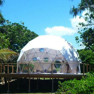 Diameter 6m Glamping Igloo Tent Ronde Transparante Luxe Reus