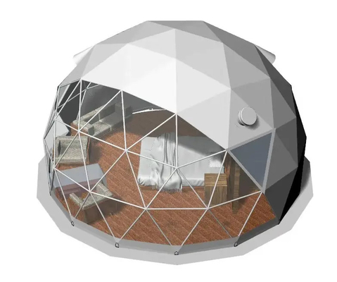 Transparante opblaasbare koepeltent Geodetische wintertent