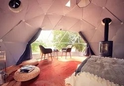 Igloo Glamping Geodetische koepel tent Winter PVC stof 2-10 Mensen wonen