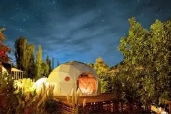 Igloo Glamping Geodetische koepel tent Winter PVC stof 2-10 Mensen wonen