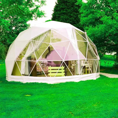 9m geodetische koepel camping tent luxe PVDF Gabric Outdoor PVC