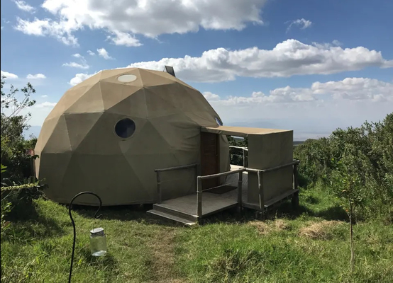 Winter Buitenopblaasbare koepeltent Grote geodetische gigantische iglo tent