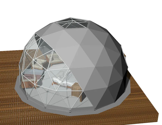 Winter Buitenopblaasbare koepeltent Grote geodetische gigantische iglo tent