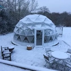 Glamping opblaasbare koepel tent resort aarde oem hotel tent huis