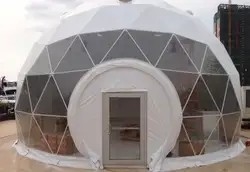 Glamping opblaasbare koepel tent resort aarde oem hotel tent huis
