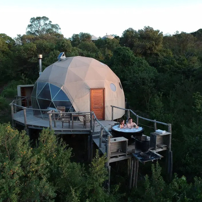 Hotelversiering Opblaasbaar Geodetisch Dome Tent Luxe Waterdicht