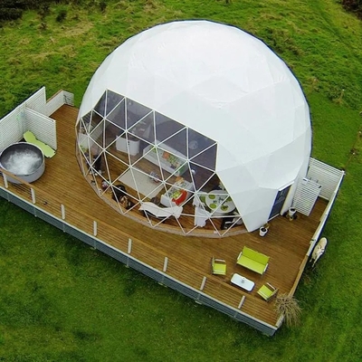 Hotel opblaasbare luchtkoepel tent waterdicht kamperen met badkamer