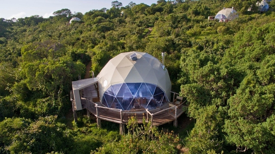 Hotel opblaasbare luchtkoepel tent waterdicht kamperen met badkamer