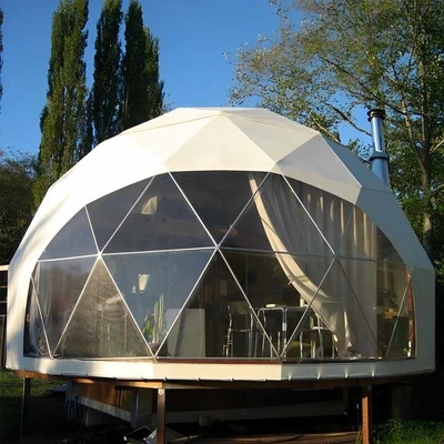 Waterdicht opblaasbaar koepeltent Huis Op maat gemaakte 6m geodetische koepeltent