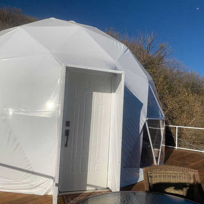 Waterdicht opblaasbaar koepeltent Huis Op maat gemaakte 6m geodetische koepeltent
