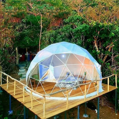 Camping 4 seizoen Geodetische tent Dome Huis Opblaasbaar Transparante