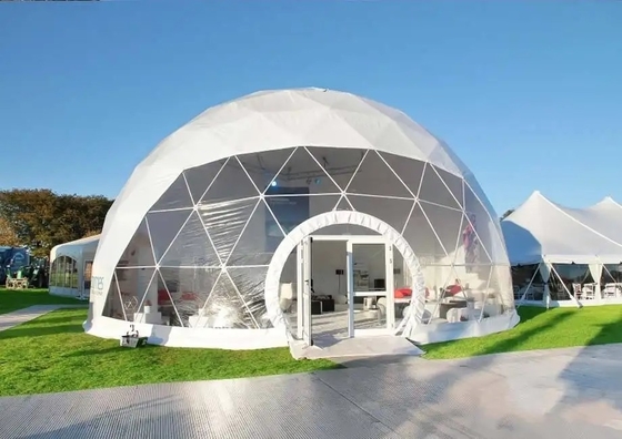 Buiten waterdicht opblaasbaar koepeltent Hotel modulair tent met badkamer