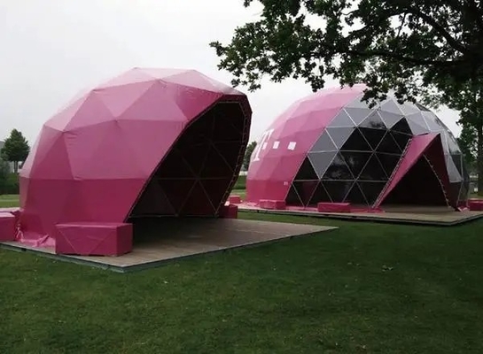 Buiten waterdicht opblaasbaar koepeltent Hotel modulair tent met badkamer