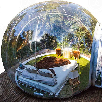 Fun House Reus Duidelijke opblaasbare bubbel tent Crystal Igloo Dome Transparent