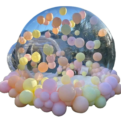 Transparante ballonnen opblaasbaar bubbelhuis voor feest plezier huis schoon