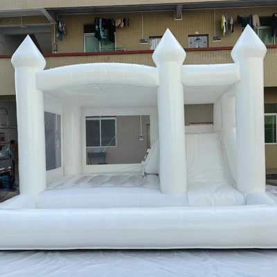 PVC commercieel springhuis opblaasbaar kasteel met glijbaan