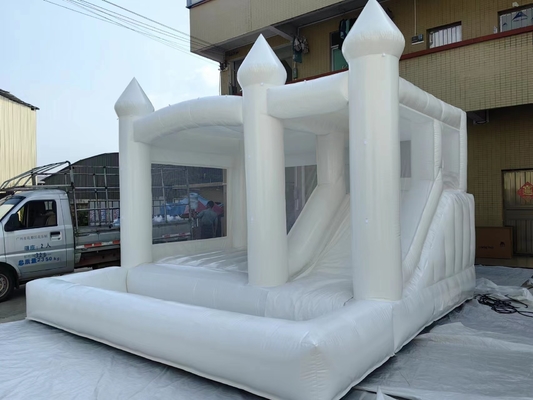 PVC commercieel springhuis opblaasbaar kasteel met glijbaan