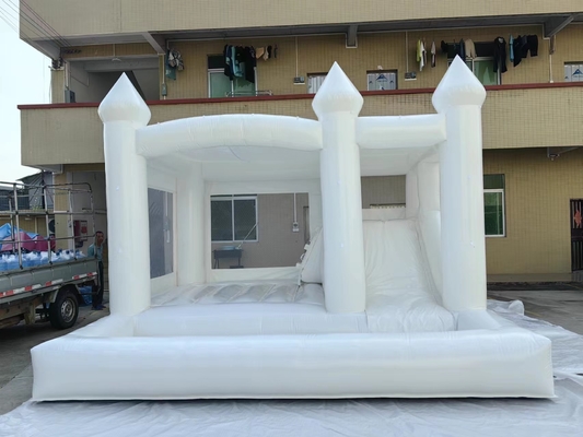 PVC commercieel springhuis opblaasbaar kasteel met glijbaan