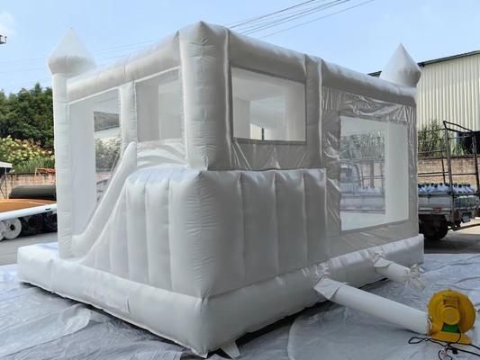 PVC commercieel springhuis opblaasbaar kasteel met glijbaan