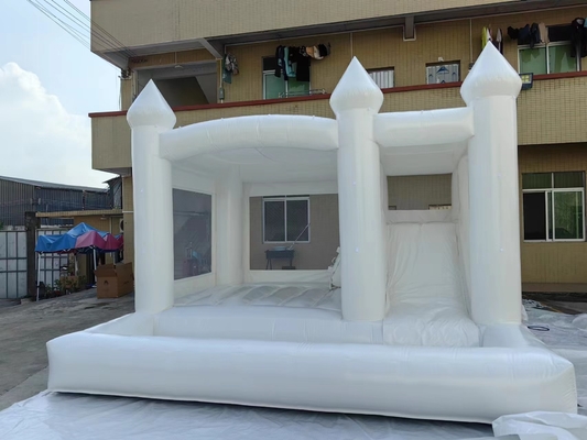 PVC commercieel springhuis opblaasbaar kasteel met glijbaan