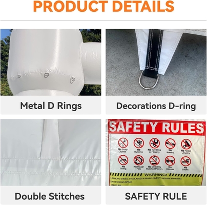 OEM opblaasbaar Bubble House Moon Jumping White Bouncy Castle