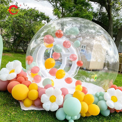 Opblaasbaar doorzichtig bubbelhuis tent 5m Aanpassen van het logo Grootte