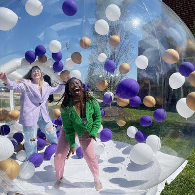 CE goedgekeurd opblaasbaar bubbelhuis doorzichtig kinderfeest met blazer