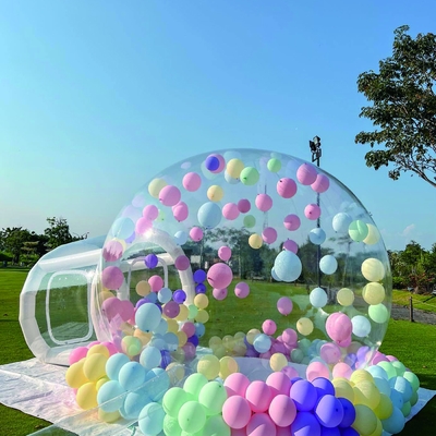 CE goedgekeurd opblaasbaar bubbelhuis doorzichtig kinderfeest met blazer