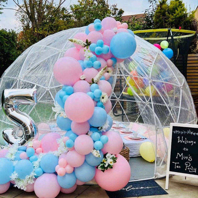 5m opblaasbaar bubbelhuis ballon luxe buitentent met blazer