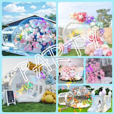 Gepersonaliseerd opblaasbaar bubbelhuis