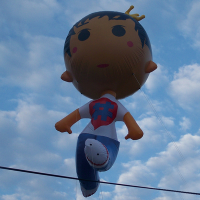 Op maat gemaakte Helium herbruikbare opblaasbare PVC-promotieballonnen Reclame opblaasbare pop