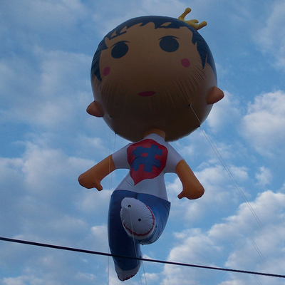 Op maat gemaakte Helium herbruikbare opblaasbare PVC-promotieballonnen Reclame opblaasbare pop