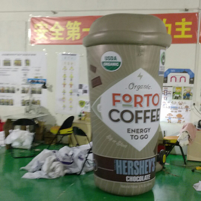 aangepast Giant voor reclame opblaasbare koffiekop voor promotie evenement mascotte personages