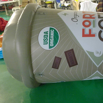 aangepast Giant voor reclame opblaasbare koffiekop voor promotie evenement mascotte personages