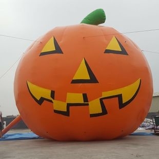 Buitensportparade opblaasbare helium pompoen ballon voor Halloween opblaasbare festival vliegende ballon