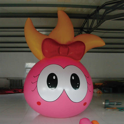 Gepersonaliseerd logo opblaasbaar 3D cartoon outdoor pvc gigantische opblaasbare pop ballon te koop