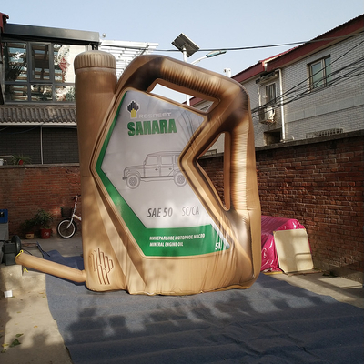 Op maat gemaakte gigantische smeerolie ketel reclame opblaasbaar voor promotie motor olie fles model
