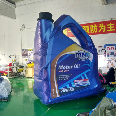 Op maat gemaakte gigantische smeerolie ketel reclame opblaasbaar voor promotie motor olie fles model