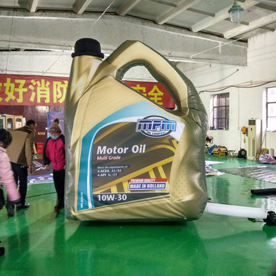 Op maat gemaakte gigantische smeerolie ketel reclame opblaasbaar voor promotie motor olie fles model