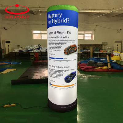 Gepersonaliseerd Reuzen Reclame opblaasbaar pilaar cilinder model Fabriek OEM Branded Opblaasbare Kolom Ballon Opblaasbare buis Lucht
