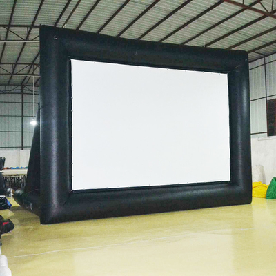 Gepersonaliseerd Buiten Reus Opblaasbare Ground 16X9Ft Opblaasbare scherm voor het spelen van een film