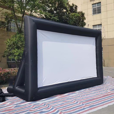 Gepersonaliseerd Buiten Reus Opblaasbare Ground 16X9Ft Opblaasbare scherm voor het spelen van een film