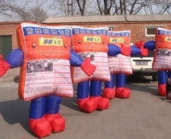 Reuze opblaasbare sportmascots reclame 3D cartoon Oxford materiaal