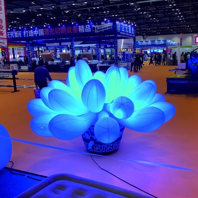 Bruiloftsdecoratie opblaasbaar LED-licht Kleurrijke grote opblaasbare bloemen