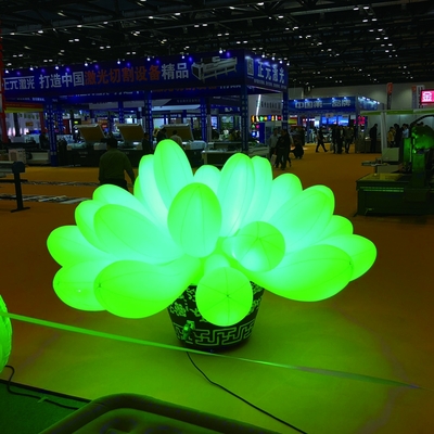 Bruiloftsdecoratie opblaasbaar LED-licht Kleurrijke grote opblaasbare bloemen